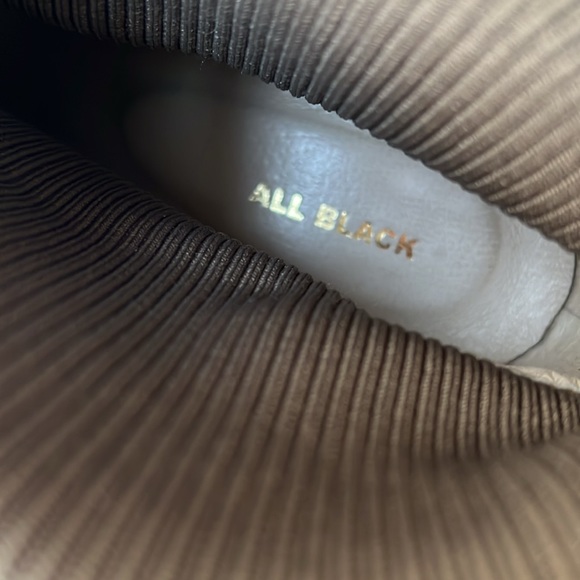 Anthropologie All Black Paper Birch Booties Leather & Knit Chelsea 2008 EUC - Picture 13 of 15